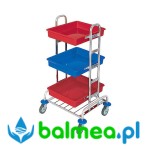 Zestaw sprzątający Splast MID-0004 chromowany z kuwetami