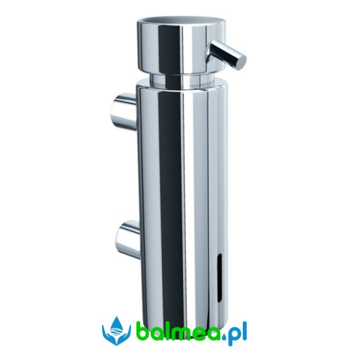 Dozownik mydła w płynie MERIDA mocowany do ściany poj. 300 ml - mosiądz chromowany polerowany.jpg