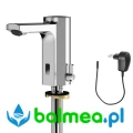 Elektroniczna bateria umywalkowa z mieszaczem i zasilaczem sieciowym.webp