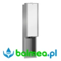 Elektroniczny dozownik mydła w płynie, montaż podtynkowy panel przedni biały.webp