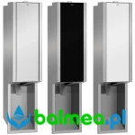 Manualny dozownik mydła w piance 650 ml EXOS stal nierdzewna  montaż podtynkowy