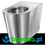 Miska ustępowa stojąca ze stali nierdzewnej