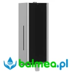 Manualny dozownik mydła w płynie 800 ml EXOS stal nierdzewna czarne szkło 