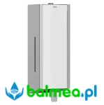 Manualny dozownik mydła w płynie 800 ml EXOS stal nierdzewna białe szkło 