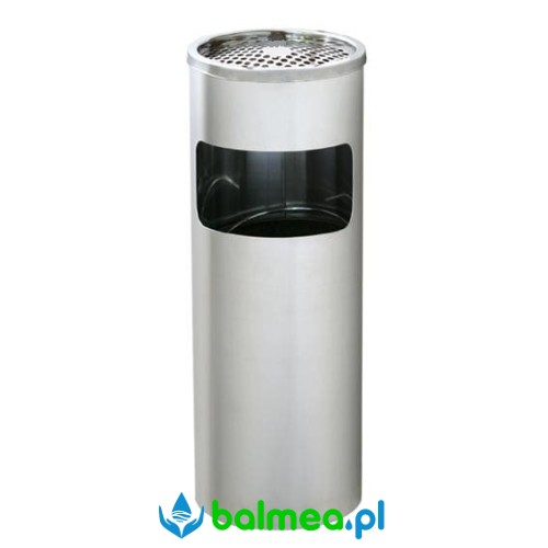 Koszopopielnica stojąca ze stali nierdzewnej polerowanej.jpg