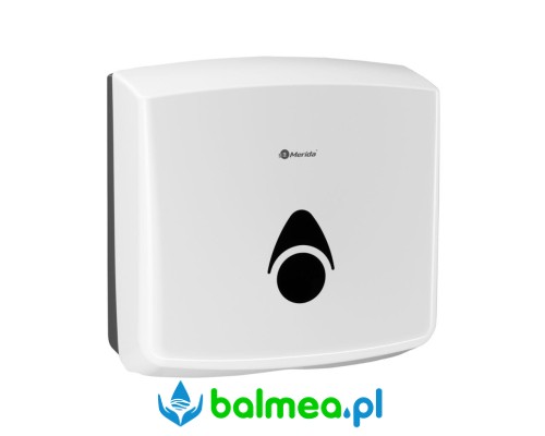 Poemnik na pojedyńcze ręczniki papierowe tworzywo ABS biały.jpg