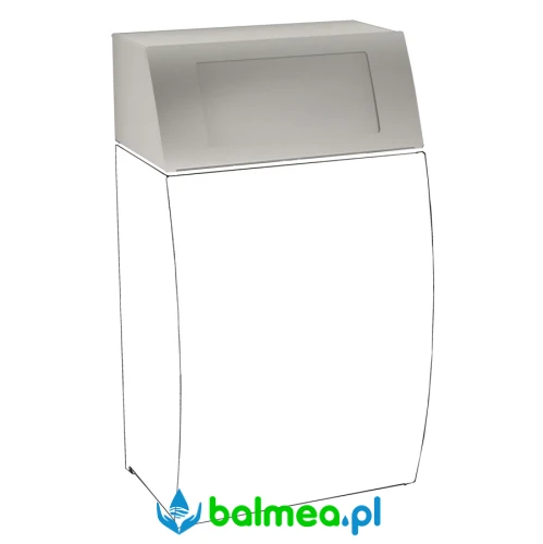 Nadstawka samozamykająca na kosz na odpady stal szlachetna Stratos.webp