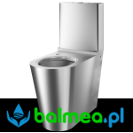 Kompakt WC ze stali nierdzewnej MONOBLOCO dla osób niepełnosprawnych