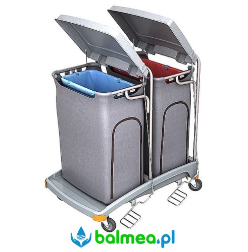 Wózek na odpady Splast TSOP-0008 dwuworkowy z tworzywa sztucznego z pedałem.jpg