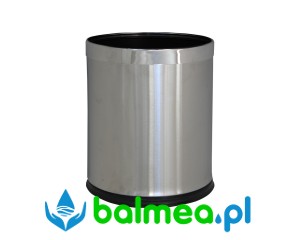Kosz otwarty 10 l ze stali nierdzewnej matowej
