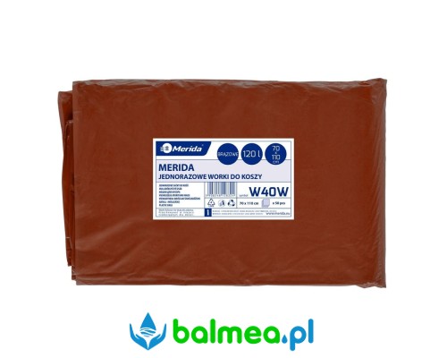 Jednorazowe worki na śmieci 120 l składane brązowe.jpg