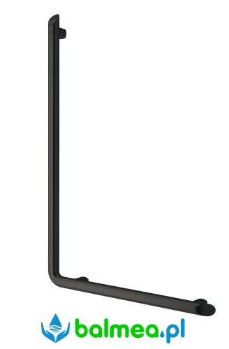 Poręcz w kształcie litery L 750 mm z aluminium epoksyd matowa czerń.jpg