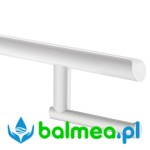 Uchwyt na papier toaletowy do poręczy uchylnej biały