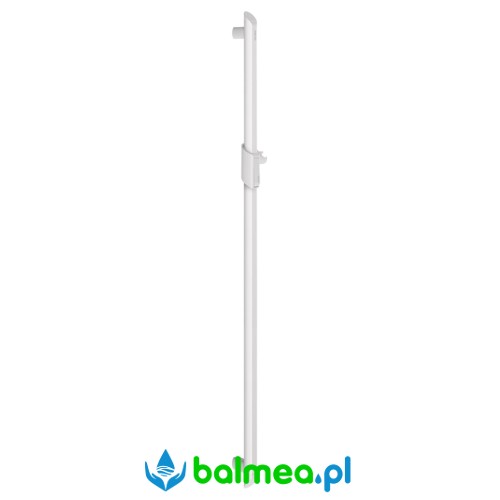 Poręcz prosta z uchwytem na suwaku biała.jpg