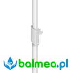 Uchwyt na suwaku do słuchawki prysznicowej biały