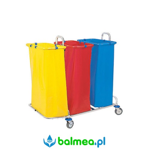 Wózek na odpady Splast ODP-0004 trzyworkowy chromowany.jpg