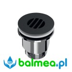 Czarny korek do umywalki