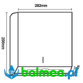 Podajnik papierowych ręczników FANECO ZZ DUO wymiary