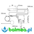 Elektroniczny ścienny dozownik mydła z centralnym zbiornikiem.jpg
