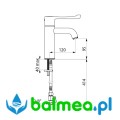 Bateria umywalkowa jednouchwytowa SECURITHERM BIOCLIP - rysunek techniczny.jpg