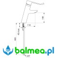 Ukośna bateria umywalkowa z długim uchwytem - rysunek techniczny.jpg