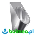 Wandaloodporny pisuar stalowy z ukrytym syfonem