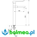 Mechaniczna bateria z zatrzaskową jednorazową wylewką - rysunek techniczny.jpg