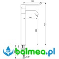 Mechaniczna bateria jednouchwytowa ze stałą wylewką - rysunek techniczny.jpg