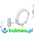 Lustro hotelowe z podświetleniem Led - rysunek techniczny.png