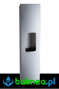 Podtynkowy moduł z pojemnikiem i koszem na ręczniki papierowe - stal nierdzewna