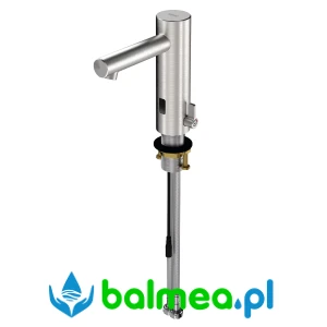 Bezdotykowa bateria stojąca F7E wykonana ze stali szlachetnej