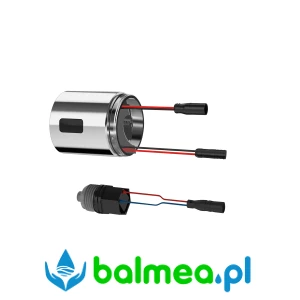 Kompatybilny podzespół higieniczny z baterią termostatyczną ścienną wykonana z polerowanego mosiądzu