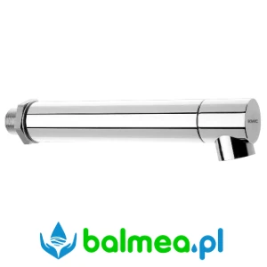 Wylewka ścienna wykonana z polerowanego mosiądzu