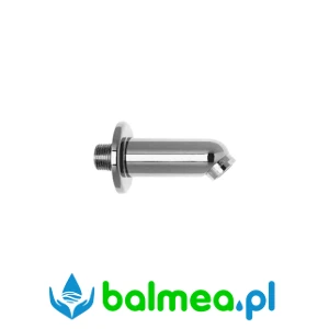 Wylewka ścienna wykonana z polerowanego mosiądzu, pokryty powłoką chromowaną