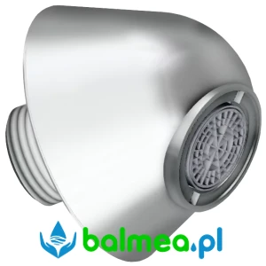 Wylewka umywalkowa ścienna wykonana z polerowanego mosiądzu