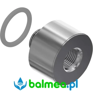 Przedłużka do baterii ściennej F3E wykonany z polerowanego mosiądzu