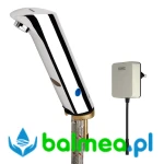 Metalowa elektroniczna bateria umywalkowa bez mieszacza z zasilaczem sieciowym