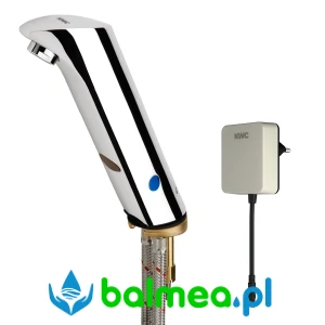 Metalowa elektroniczna bateria umywalkowa bez mieszacza z zasilaczem sieciowym