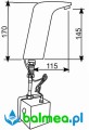Elektroniczna bateria umywalkowa ukośna EU1 rysunek techniczny.jpg