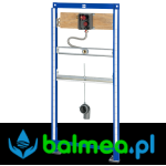 Stelaż podtynkowy AQUAFIX do pisuarów ceramicznych Franke z podtynkową armaturą spłukującą