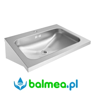 Stalowa umywalka pojedyncza o wymiarach  600 × 200 × 440 mm