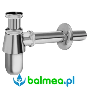 Syfon wykonany z mosiądzu z chromowaną powłoką średnica 32 mm