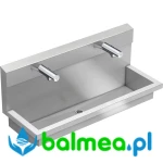 Stalowy moduł umywalkowy z elektronicznymi bateriami z mieszaczem