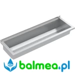 Stalowa umywalka rynnowa do montażu ściennego 