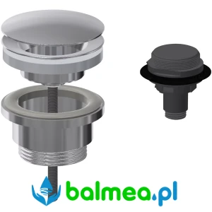 Stalowy zawór odpływowy z przykrywą