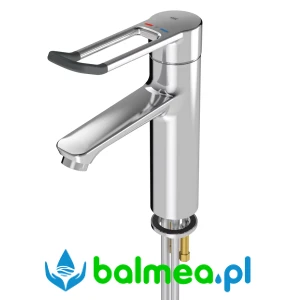 Jednouchwytowa termostatyczna bateria pionowa z metalu