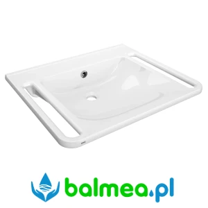 Umywalka pojedyncza do łazienek bez barier o wymiarach  650 x 150 x 550 mm