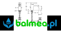 Bateria umywalkowa jednouchwytowa F5 FRANKE F5LM1003 rysunek techniczny.png