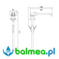 Pompka jednorazowego użytku z tworzywa sztucznego do dozowników MEDCARE - rysunek 225mm.jpg