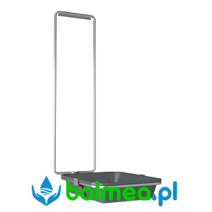 Stalowa tacka ociekowa do dozowników o wymiarach 94 x 321 x 230 mm